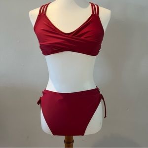 Beachsissi | Wine Red Bikini Set